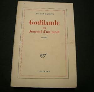 Bild des Verkufers fr Godilande ou Journal d'un mort. Roman. zum Verkauf von Librairie Christian Chaboud