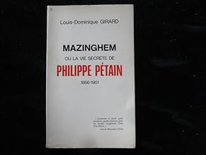 Imagen del vendedor de Mazinghem ou la vie secrte de Philippe Ptain a la venta por Librairie Christian Chaboud