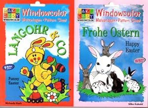 Windowcolor: Langohr und Co./Frohe Ostern. Malvorlagen. Pattern Sheet.