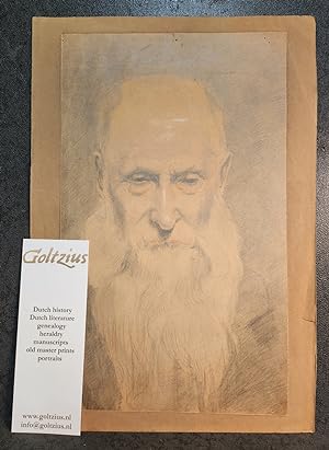 Portrait of an old man with beard by A.J.M. van Dijk Azn.