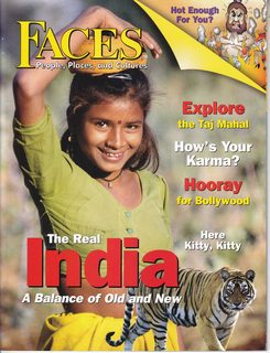 Seller image for Faces: People Places and Cultures, October, 2007 Vol. 24 No. 2: The Real India-A Balance of Old and New for sale by Never Too Many Books