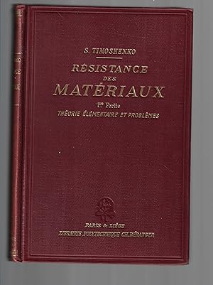 résistance des matériaux, théorie élémentaire et problèmes, tome 1-2