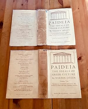 Imagen del vendedor de PAIDEIA THE IDEALS OF GREEK CULTURE , 2 VOLS. a la venta por Highstreet Books ABA ILAB