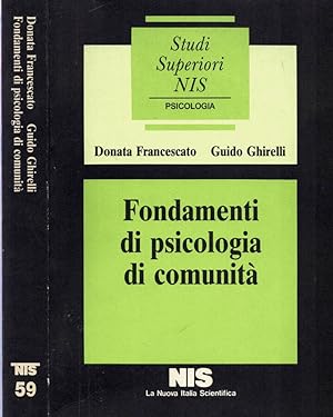 Bild des Verkufers fr Fondamenti di psicologia di comunit zum Verkauf von Biblioteca di Babele