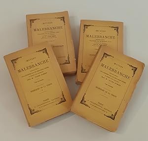 Oeuvres De Malebranche.Tome1: Entretiens Sur La métaphysique. Tome 2: Méditations chrétiennes. To...