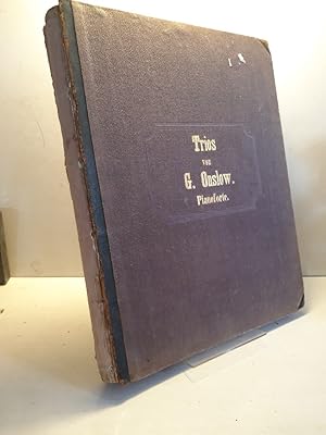 Imagen del vendedor de Trois grands trios pour pianoforte, violon & basse composs et ddis a J. L. Dussek. Op. 3. 1-3 Lief., 3 Trios pour Piano, Violon et Violoncelle composs par G. Onslow. Op 14, Nr.1-3., Trios f Pianoforte, Violine und Violoncell.No. 1 A moll Op. 3., Ouevr. 26, , 27, Op. 83. Lpz, Kistner 1942. a la venta por Antiquariat Langguth - lesenhilft