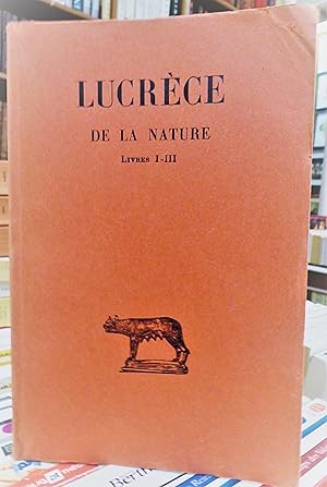 de la Nature tome 1e livres I à III