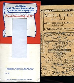 Seller image for Midle-Sex (Middlesex) Described with the Most Famous Cities of London and Westminster | Authentic Replica on Antiqued Parchment No. 328 in the Series. for sale by Little Stour Books PBFA Member