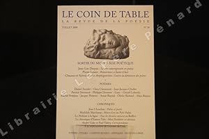 Image du vendeur pour Le Coin de Table, N 39 : Sortir du Moyen-Age potique : Le rire contemporain en posie (Jean-Luc Despax) - Retournons  Saint-Clair (Pierre Lexert) - Les Amphigouristes. Contre la dmission des potes (Chaunes et Sylvoisal) // Pomes // Chroniques mis en vente par Librairie-Bouquinerie Le Pre Pnard