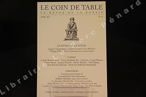 Image du vendeur pour Le Coin de Table, N42 : Le secret de la posie : L'amour, la posie de Luc Brimont (Jacques Charpentreau) - Pierre Emmanuel, ou la raison ardente (Philippe Pichon) // Pomes // Chroniques mis en vente par Librairie-Bouquinerie Le Pre Pnard