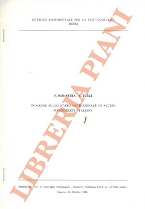 Indagine sullo stato nutrizionale di alcuni mandorleti italiani.