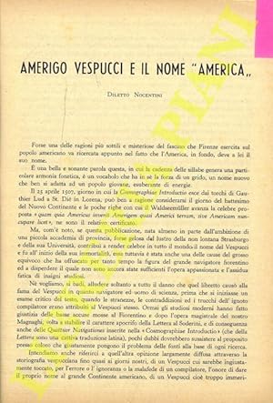 Amerigo Vespucci e il nome America.