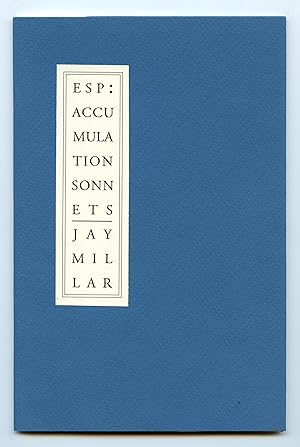 Seller image for ESP: Accumulation Sonnets for sale by Attic Books (ABAC, ILAB)