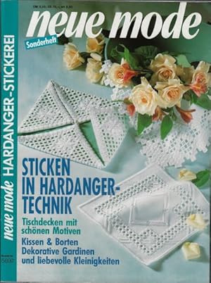 neue mode Sonderheft Hardanger-Stickerei Best.Nr. 5602 - Sticken in Hardanger Technik Tischdecken...