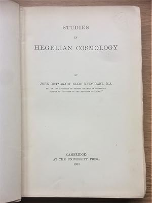 STUDIES IN HEGELIAN COSMOLOGY