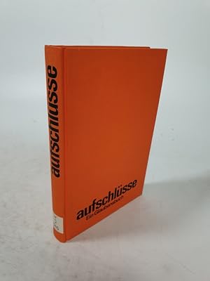 Seller image for Aufschlsse : ein Glaubensbuch. for sale by Antiquariat Bookfarm