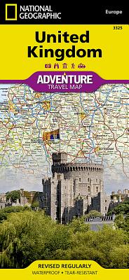 Bild des Verkufers fr United Kingdom Adventure Travel Map (Sheet Map, Folded) zum Verkauf von BargainBookStores