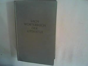 Bild des Verkäufers für Sachwörterbuch der Literatur zum Verkauf von ANTIQUARIAT FÖRDEBUCH Inh.Michael Simon