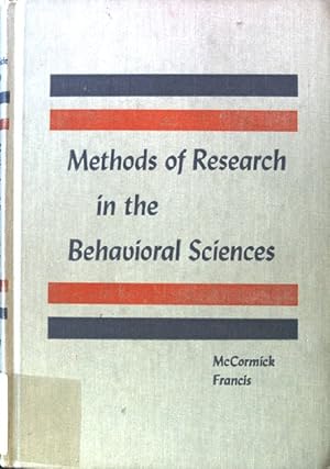 Seller image for Methods of Research in the Behavioral Sciences; Harper's Social Science Series; for sale by books4less (Versandantiquariat Petra Gros GmbH & Co. KG)