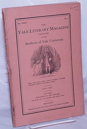 Image du vendeur pour Leader" [department in] The Yale Literary Magazine conducted by the Students of Yale University. Vol. LXXXV No. 6, March 1920 mis en vente par Bolerium Books Inc.