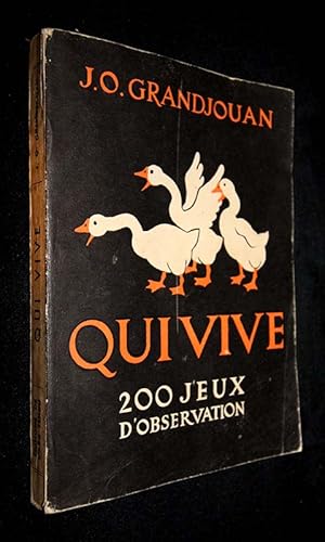 Seller image for Qui Vive. 200 Jeux d'observation for sale by Abraxas-libris