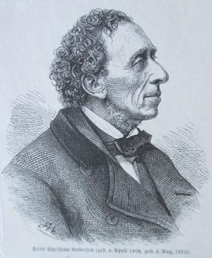 Bild des Verkufers fr Portrt. Brustbild im profil nach rechts. Holzstich, aufgeklebt, 10 x 8,5 cm, um 1880. zum Verkauf von Antiquariat Michael Eschmann