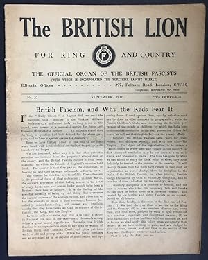 Seller image for The British Lion - Number 22 1927 - G.H.Q. 99 Buckingham Gate, S W1. for sale by blograrebooks