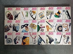 Seller image for AGATHA CHRISTIE CRIME COLLECTION: 24 X VOLUMES, THREE DIFFERENT TITLES ON EACH BOOKS, SEVENTY-TWO STORIES IN TOTAL. GORGEOUS DESIGNED MID-CENTURY STYLE DUST JACKETS. for sale by Bishops Green Books