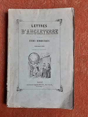 Bild des Verkufers fr Lettres d'Angleterre - Etudes humoristiques zum Verkauf von Librairie de la Garenne