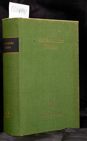 Altdeutsche Blätter I /II (= verkleinerter Nachdruck der Ausgaben Leipzig 1836 - 1840)