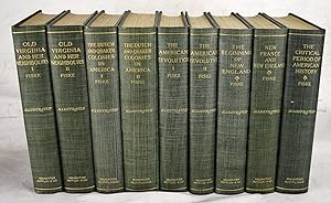 Bild des Verkufers fr The Works of John Fiske, Illustrated edition (American History, in a fine contemporary binding, Nine Volumes) zum Verkauf von Sequitur Books
