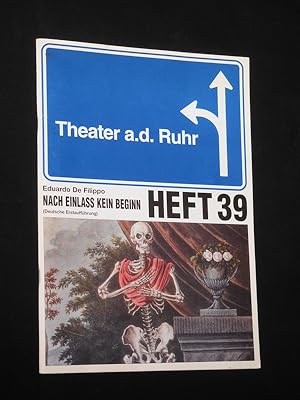 Programmheft 39 Theater an der Ruhr Mühlheim 1997/98. Deutsche Erstaufführung NACH EINLASS KEIN B...