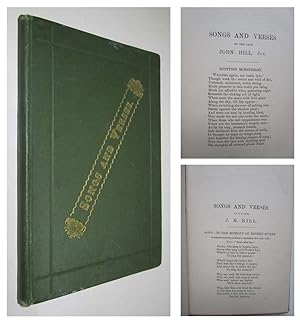 Imagen del vendedor de SONGS AND VERSES by The Late John M. Hill & John Hill Jnr. Largs Scotland 1887 Scottish Poetry a la venta por Andrew Cox PBFA