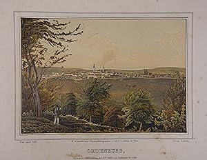 Oedenburg. Farblithographie v. Georg Scheth aus "Das pittoreske Oesterreich" Wien 1840-46, 13 x 1...