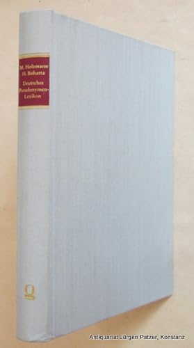 Imagen del vendedor de Deutsches Pseudonymen-Lexikon. Hildesheim, Olms, 1989. 2 Bl., XXIV, 323 s. Or.-Lwd. a la venta por Jrgen Patzer