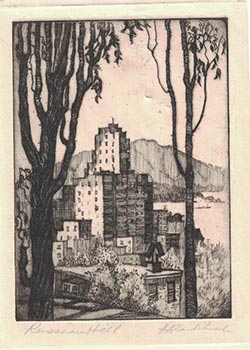 Russian Hill. First edition of the etching.