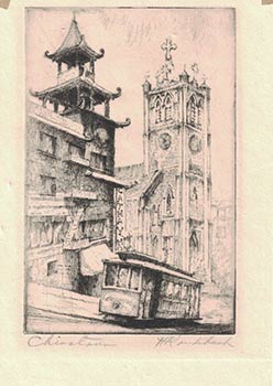 Chinatown. (California St., San Francisco). First edition of the etching.