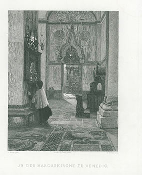 In der Markuskirche zu Venedig. First edition of the engraving