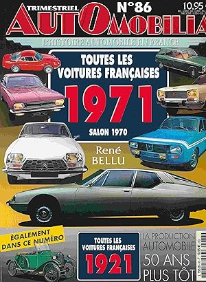 Bild des Verkufers fr Toutes les Voitures Francaises 1971, Salon 1970. (Trimestriel Automobilia, N86). zum Verkauf von Antiquariat Bernhardt