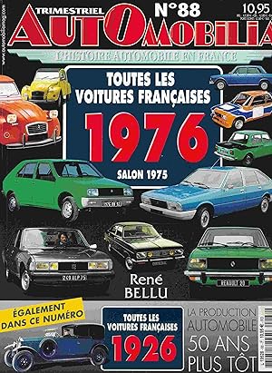 Seller image for Toutes les Voitures Francaises 1976, Salon 1975. (Trimestriel Automobilia, N88). for sale by Antiquariat Bernhardt