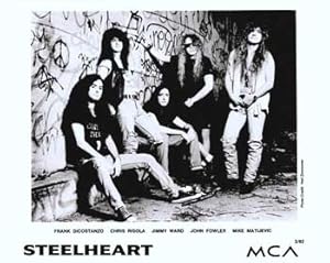 Seller image for Steelheart promotional folder. Steelheart is an American glam metal band from Norwalk, Connecticut, that formed in 1989. At the time that their debut was recorded, the band's members consisted of vocalist Miljenko Matijevic, lead guitarist Chris Risola, rhythm guitarist Frank DiCostanzo, bassist James Ward and the now deceased drummer John Fowler.The current lineup contains Miljenko Matijevic, Mike Humbert, Joe Pessia and Marten Andersson. for sale by Wittenborn Art Books