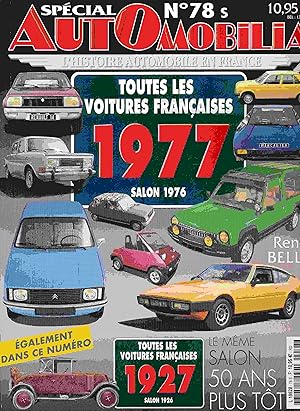 Bild des Verkufers fr Toutes les Voitures Francaises 1977, Salon 1976. (Spcial Automobilia, N78). zum Verkauf von Antiquariat Bernhardt