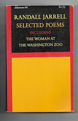 Seller image for Randall Jarrell Selected Poems/Including Woman at The Washington Zoo for sale by Gyre & Gimble