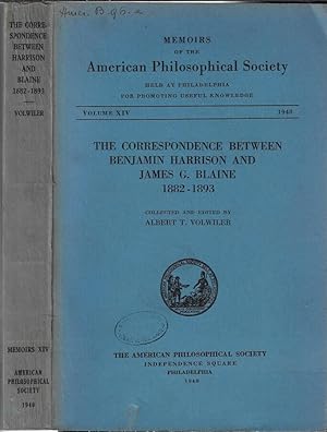 Bild des Verkufers fr The correspondence between Benjamin Harrison and James G. Blaine 1882-1893 zum Verkauf von Biblioteca di Babele