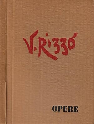 Image du vendeur pour V. Rizzo Opere mis en vente par Biblioteca di Babele