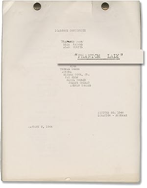 Imagen del vendedor de Phantom Lady (Original post-production script for the 1944 film) a la venta por Royal Books, Inc., ABAA