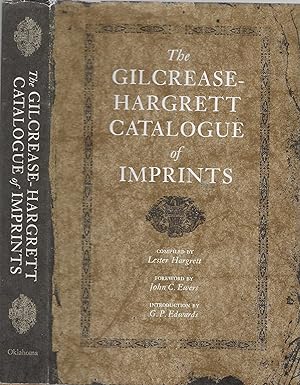 Imagen del vendedor de The Gilcrease-Hargrett Catalogue of Imprints a la venta por BASEMENT BOOKS