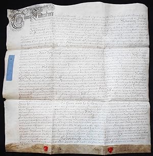Handwritten Parchment Document regarding Appointments to the Parsonages of Ditchingham, Forncett,...