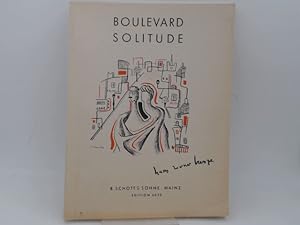 Hans Werner Henze: Boulevard Solitude. Lyrisches Drama in sieben Bildern. Lyric Drama in seven Ta...