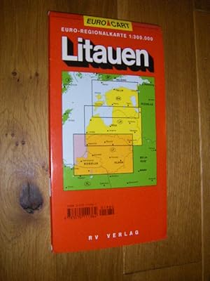 Litauen. Euro-Länderkarte 1:300.000